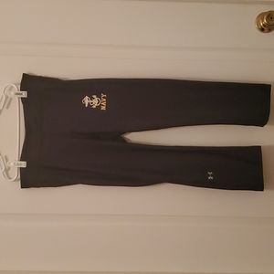 Womens "Navy" Capri Exercise Leggings...Lg....Dark Blue